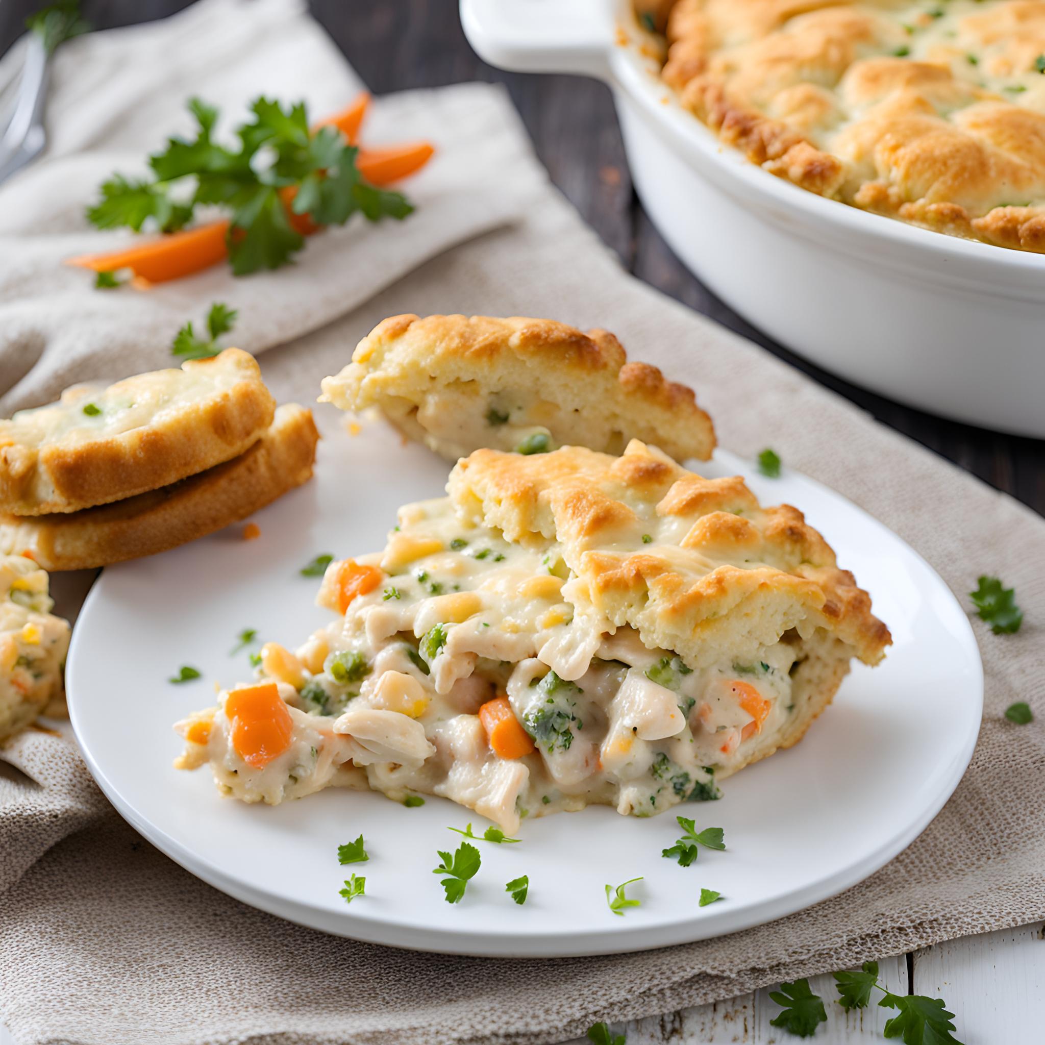Cheesy Chicken and Vegetable Pot Pie