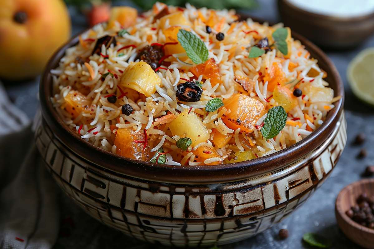 Kashmiri Vegetable Pulao