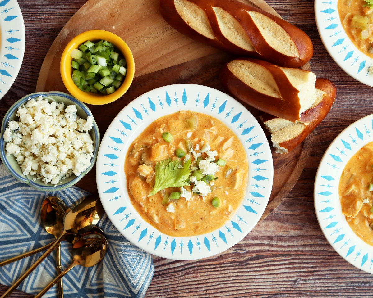 Buffalo Chicken and Bacon Soup