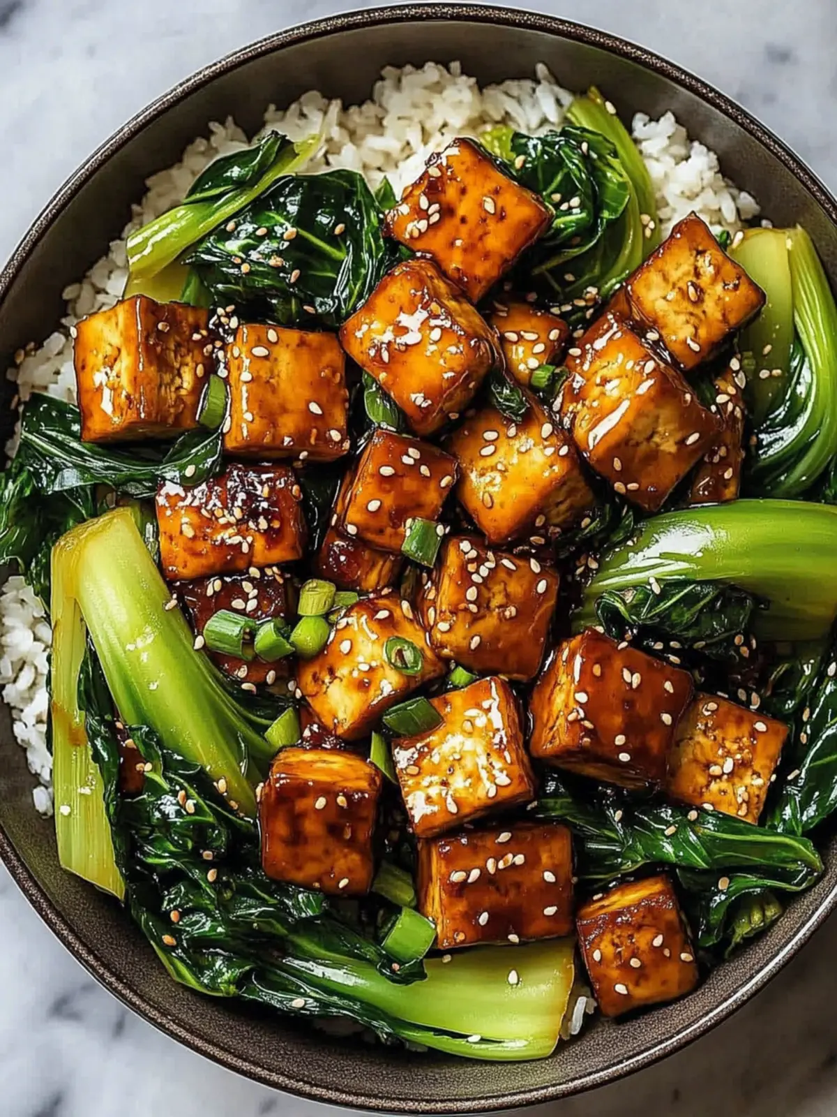 Sheet Pan Sesame-Ginger Tofu with Bok Choy