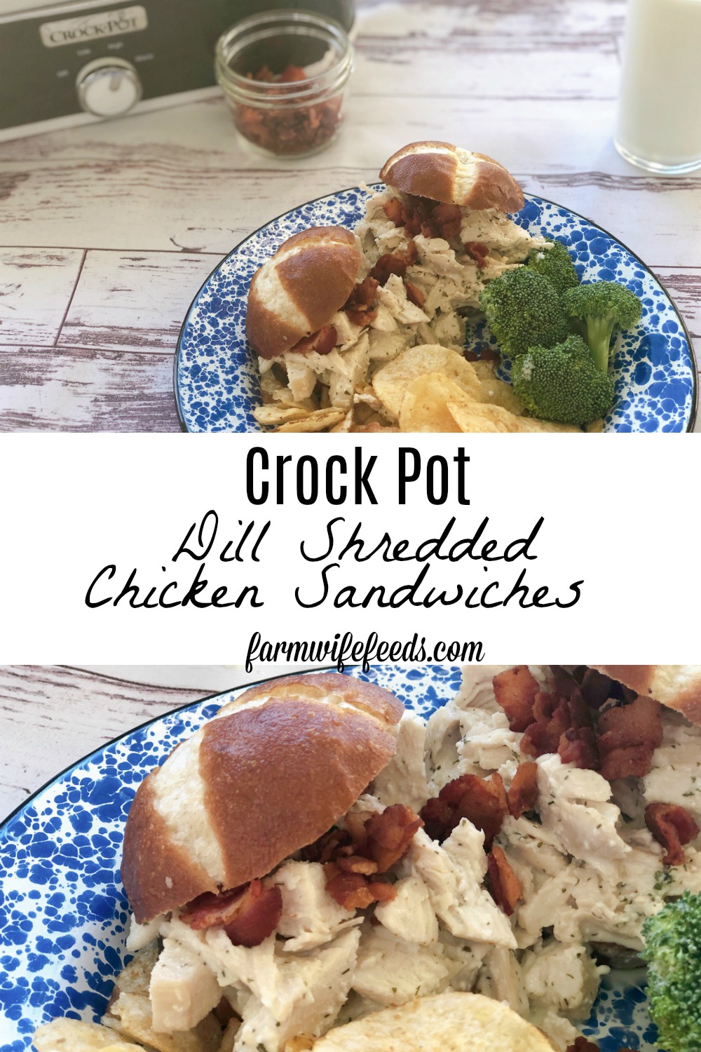Dill Shredded Chicken with Herb Butter
