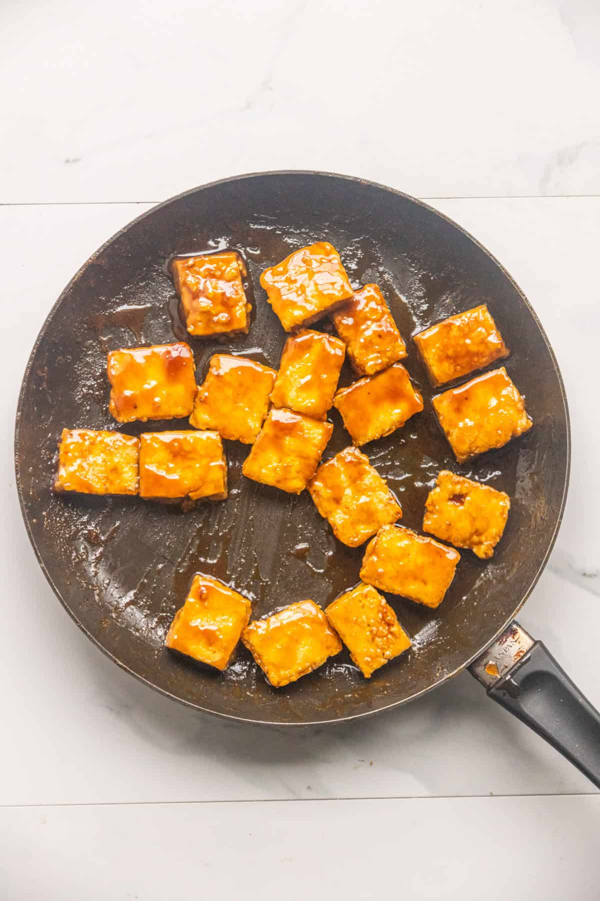 Maple-Mustard Glazed Tofu with Roasted Carrots