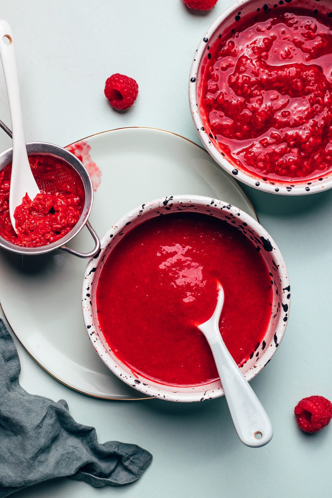 Swedish Krem with Raspberry Compote
