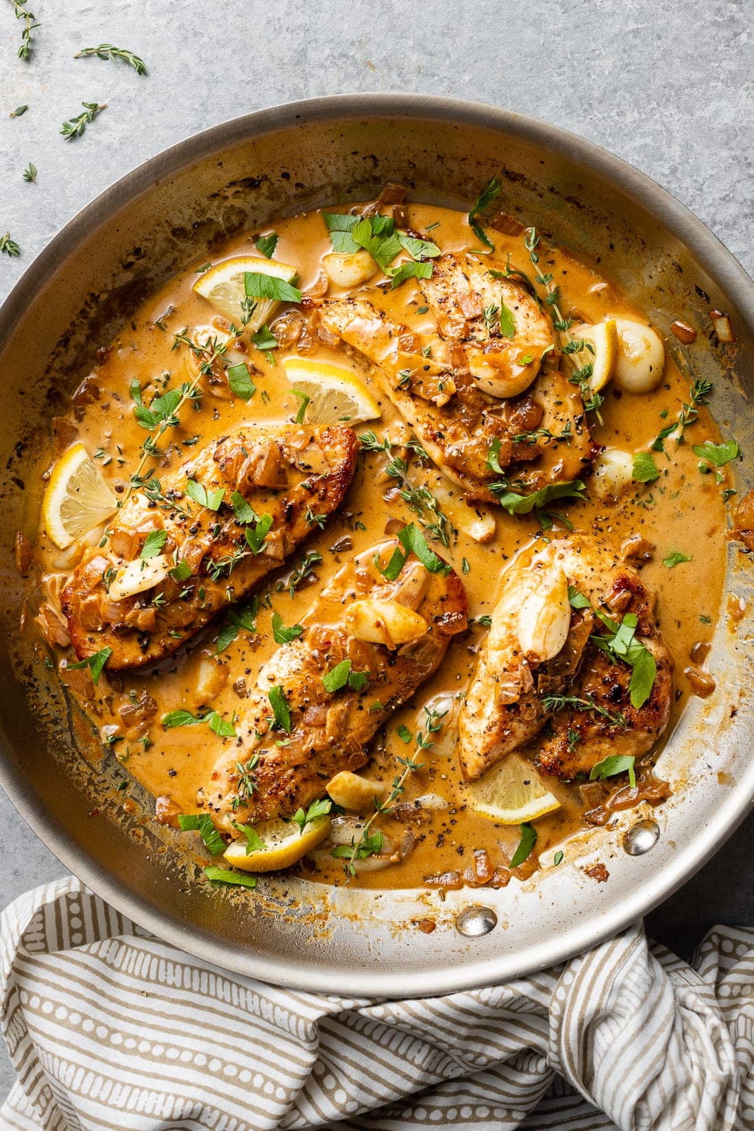 Garlic-Thyme Roasted Chicken Breasts