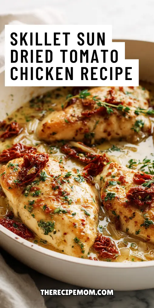 Stovetop Sun-Dried Tomato Chicken with Fresh Basil and Zucchini