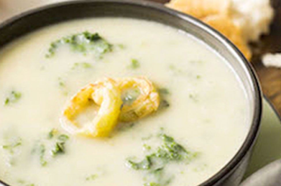 Kale and Leek Soup with Lemon Zest