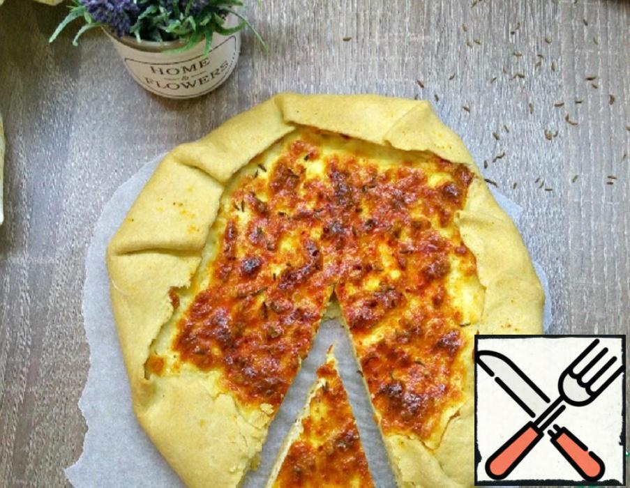 Ramp and Goat Cheese Galette