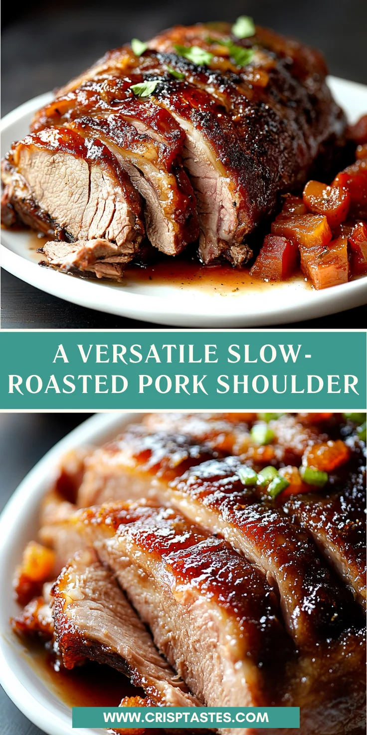 Slow-Cooked Herb Pork Shoulder with Roasted Root Vegetables