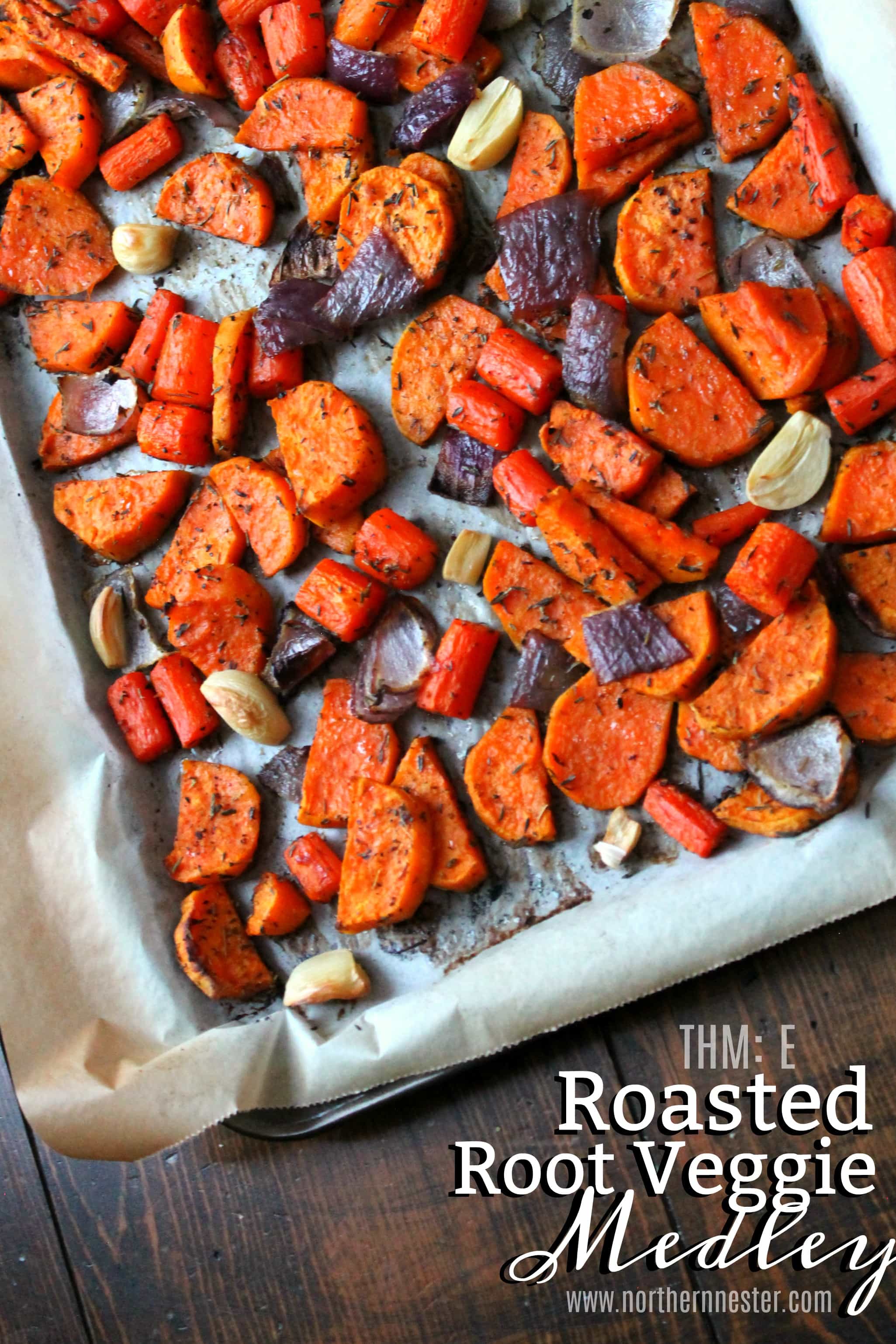 Turmeric-Ginger Roasted Root Veggie Medley
