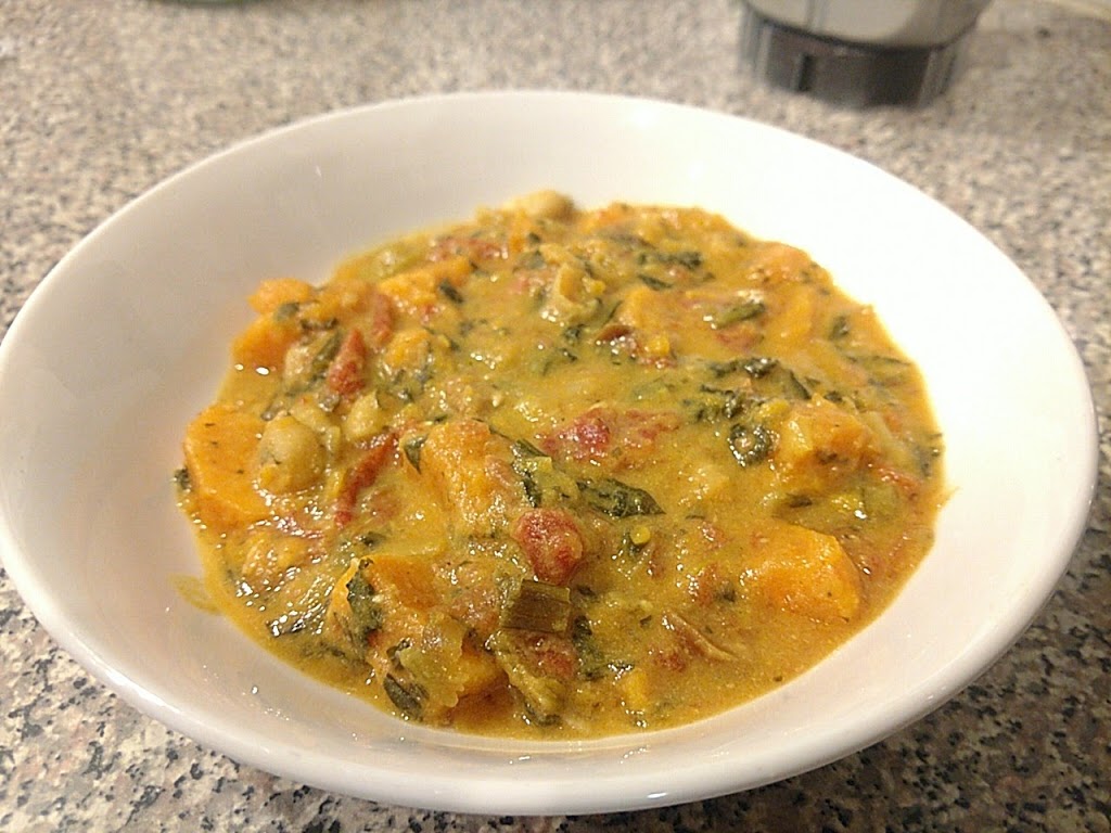 Coconut Milk and Curry-Infused Sweet Potato Soup