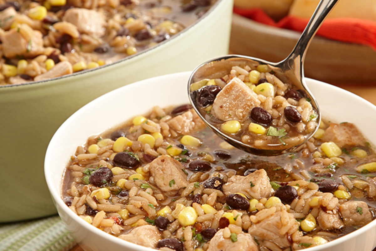 One-Pot Black Bean and Corn Rice Stew