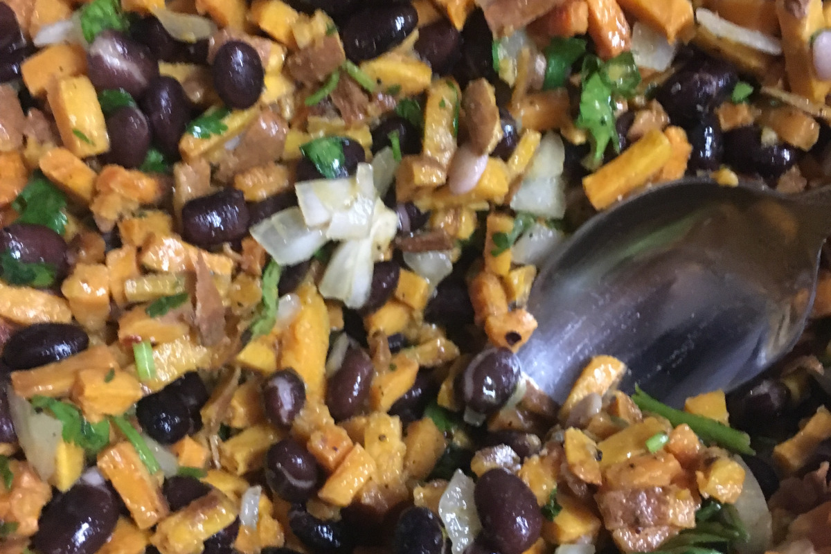 Jamaican Jerk Sweet Potato and Black Bean Salad