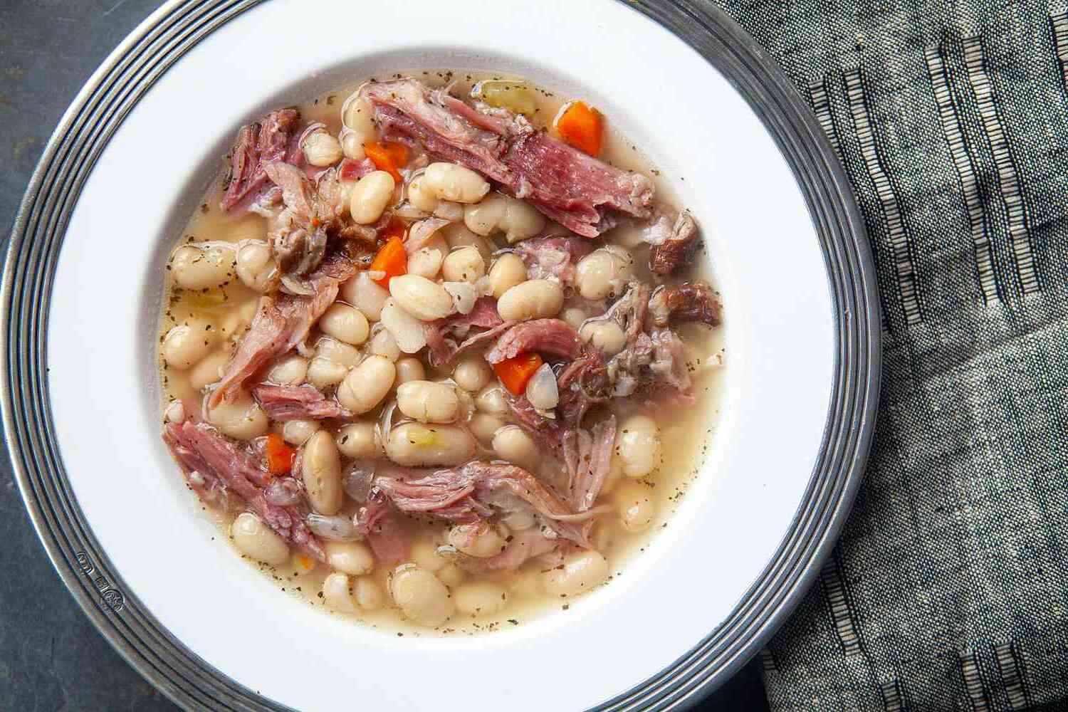 Slow-Cooked Ham and Bean Stew