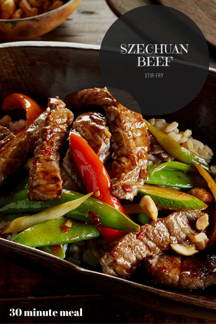 Szechuan Beef Stir-Fry with Peanuts