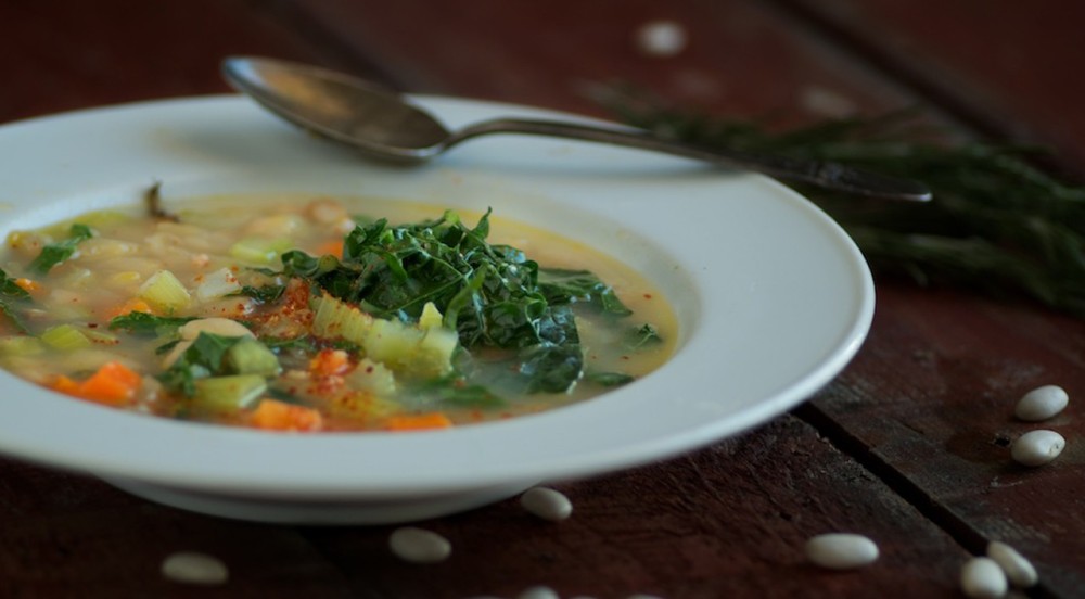 Memorandum Soup with White Beans and Kale