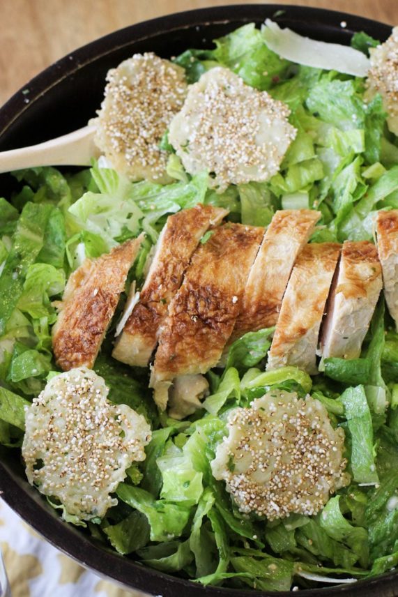 Bacon and Parmesan Crisps Caesar Salad
