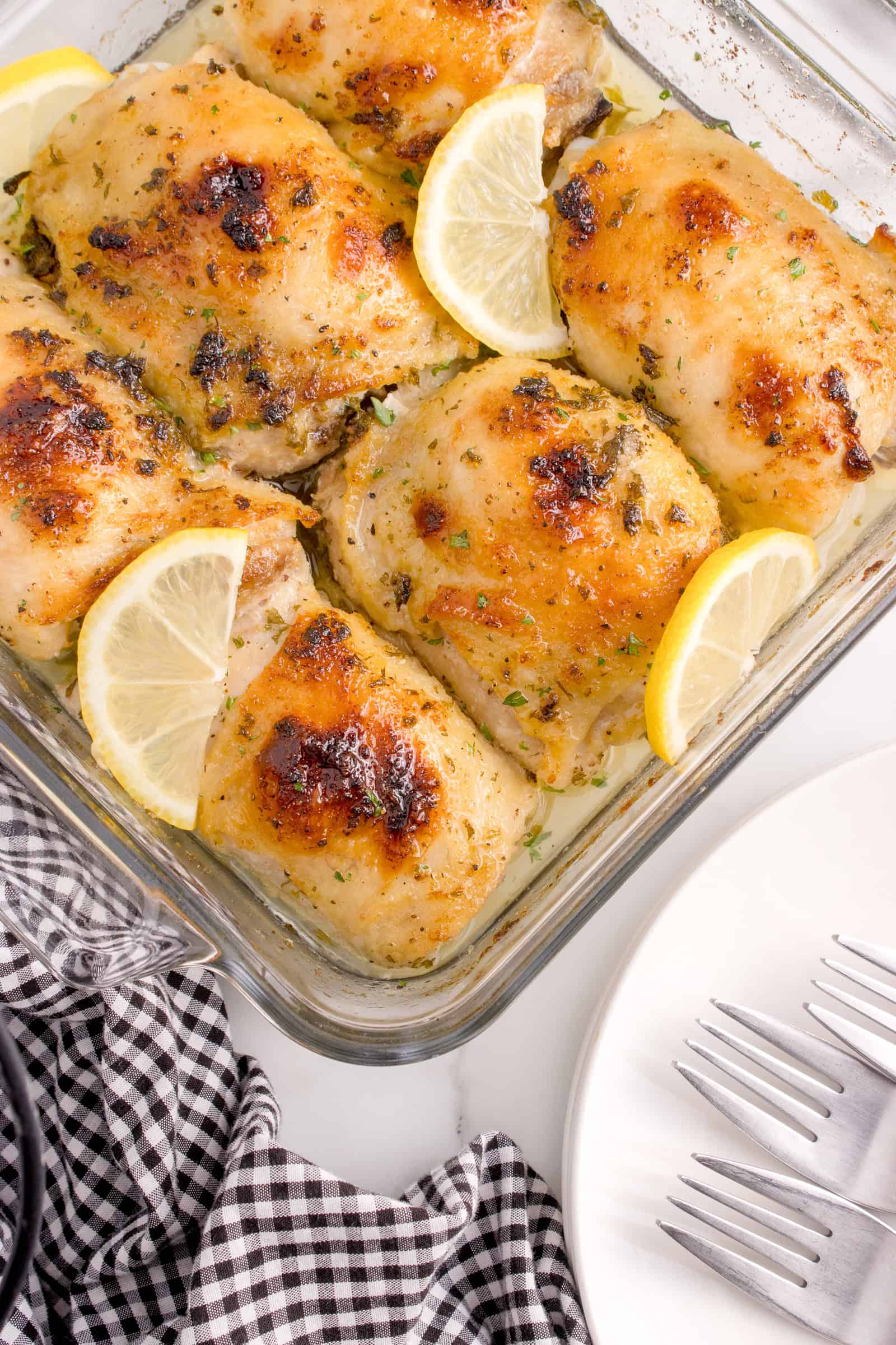 One-Pan Lemon Herb Chicken with Crispy Skin