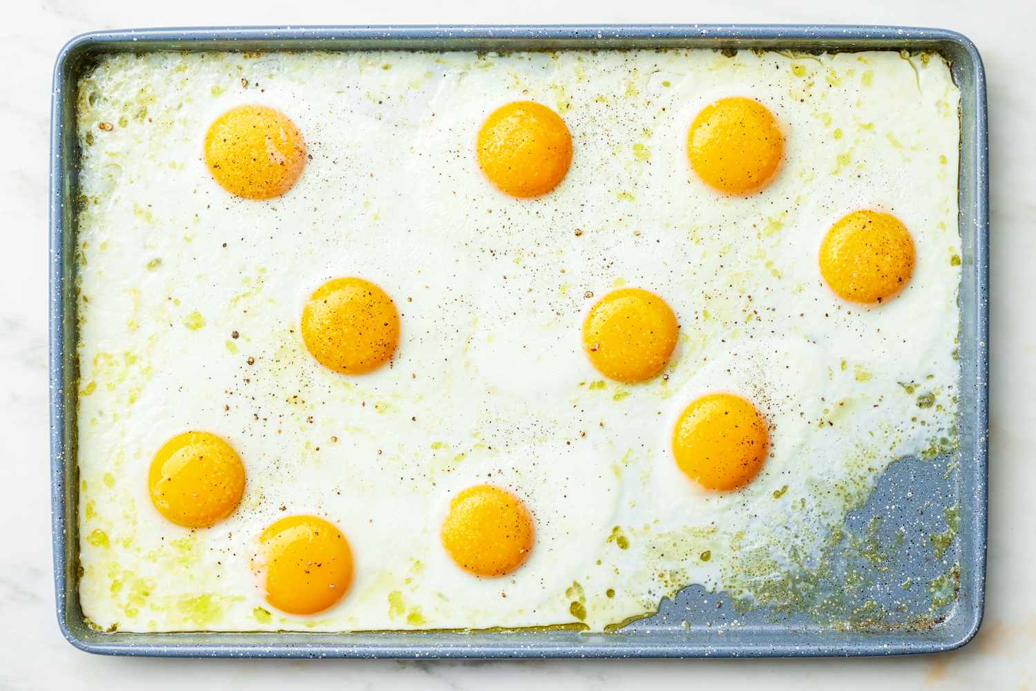 Pan-Fried Eggs with Chives and Lemon Zest