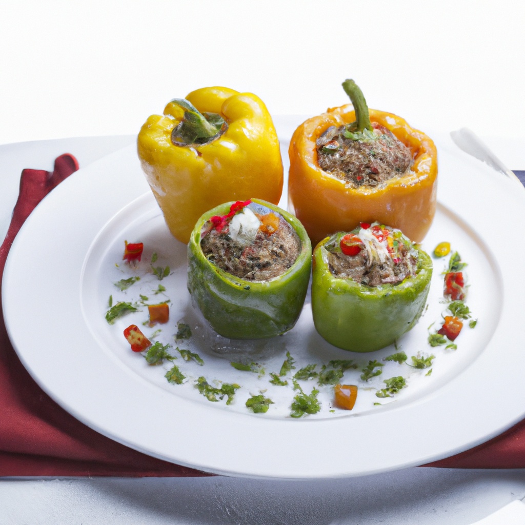 Lamb and Cumin Stuffed Bell Peppers