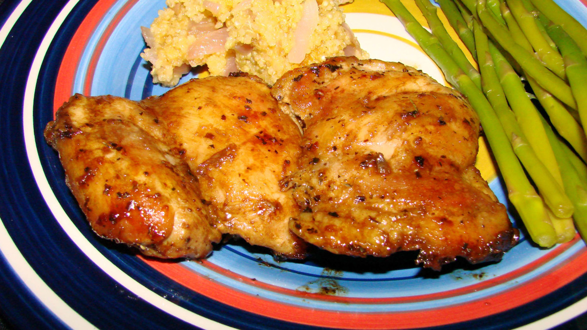 Pan-Seared Aperol Glazed Chicken