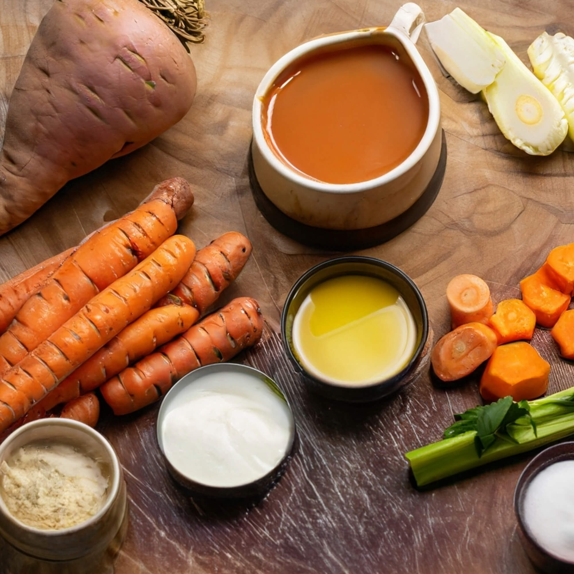 Milk-Infused Root Vegetable Soup