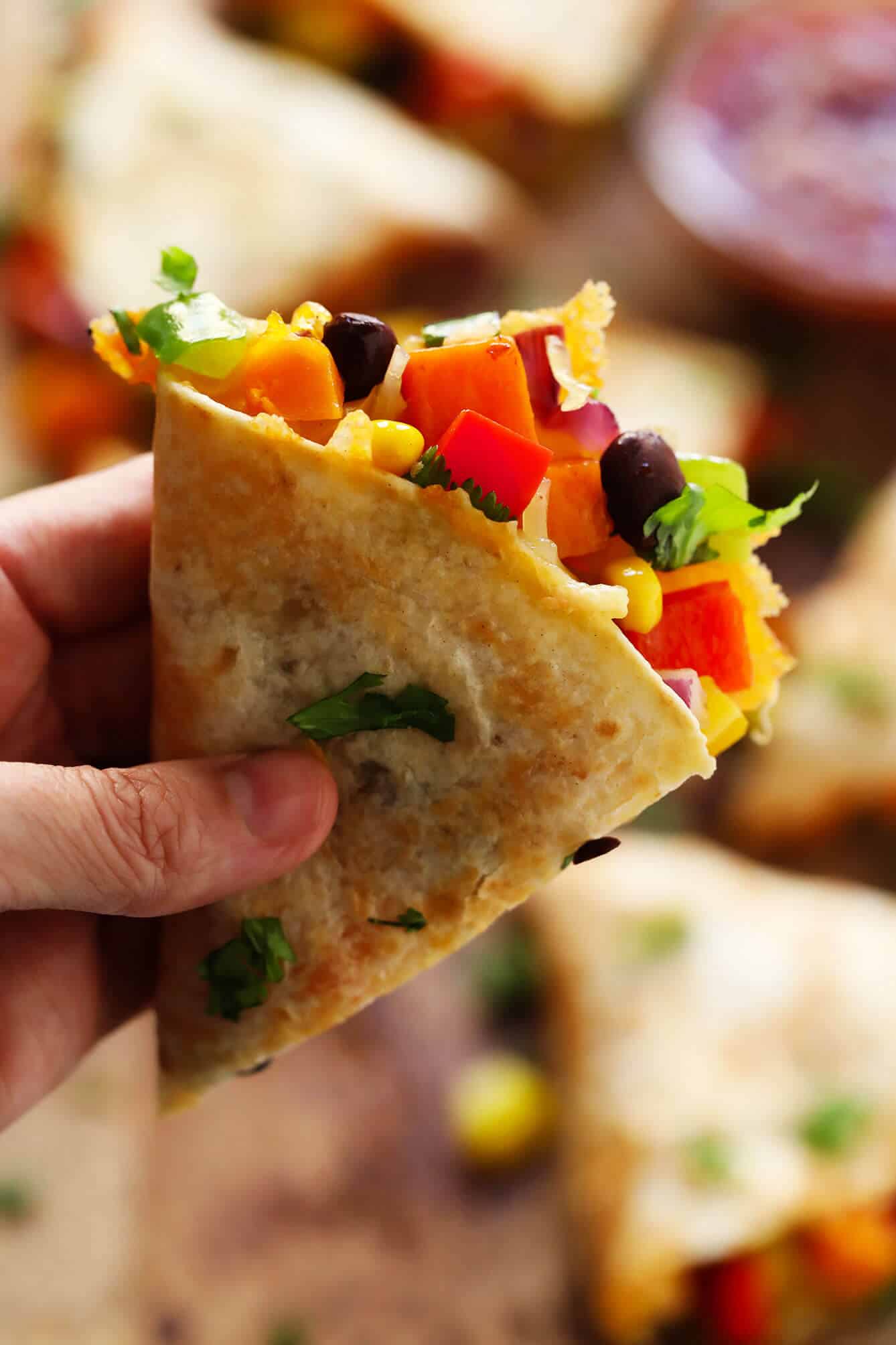Simple Cheese and Veggie Quesadillas