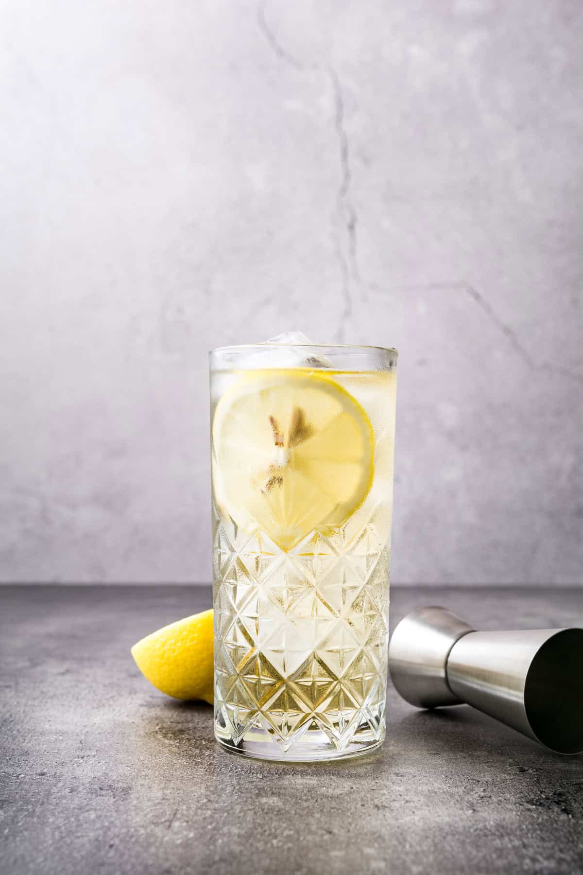Lemon-Zest Whiskey Soda Highball