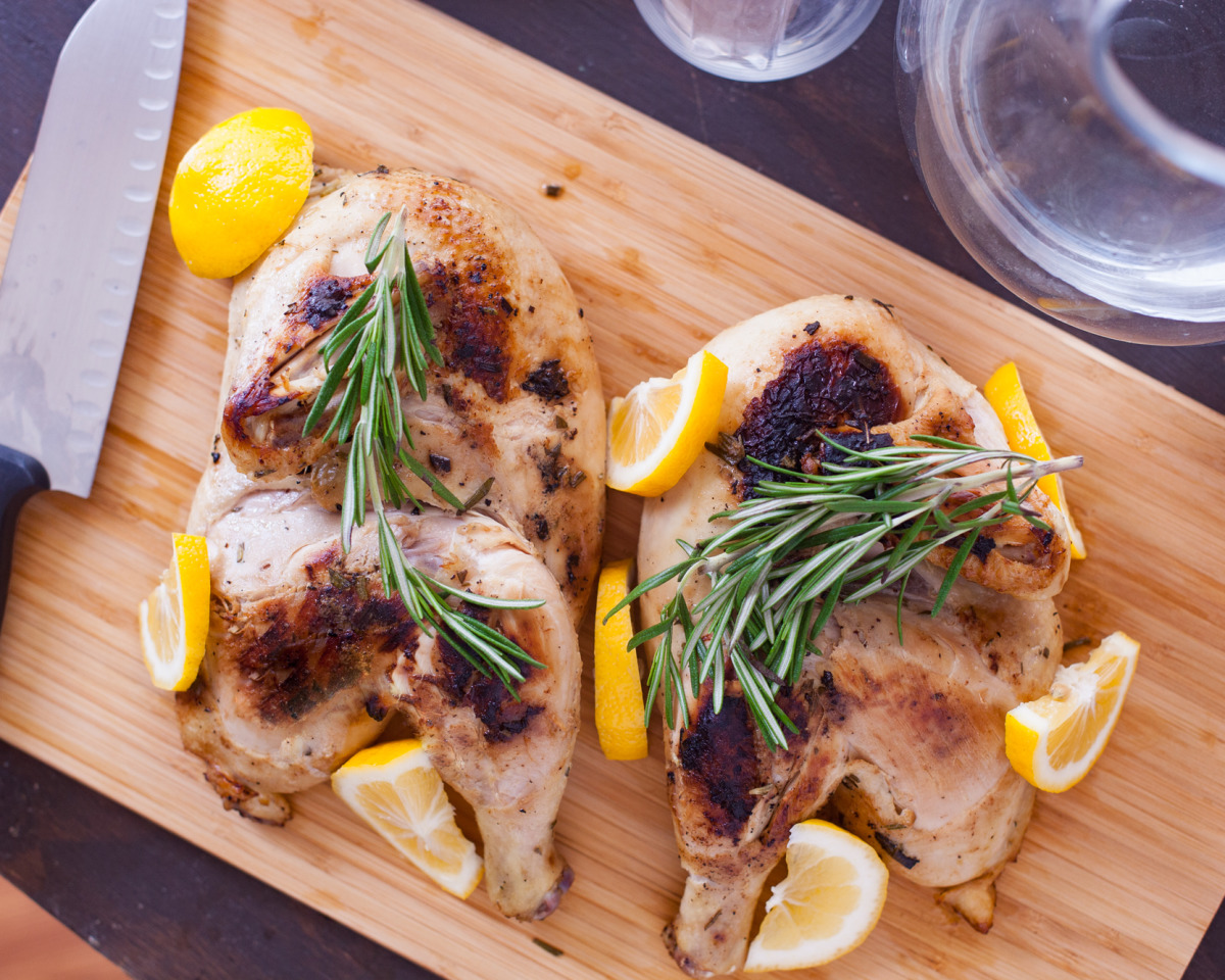 Lemon-Garlic Grilled Chicken with Rosemary