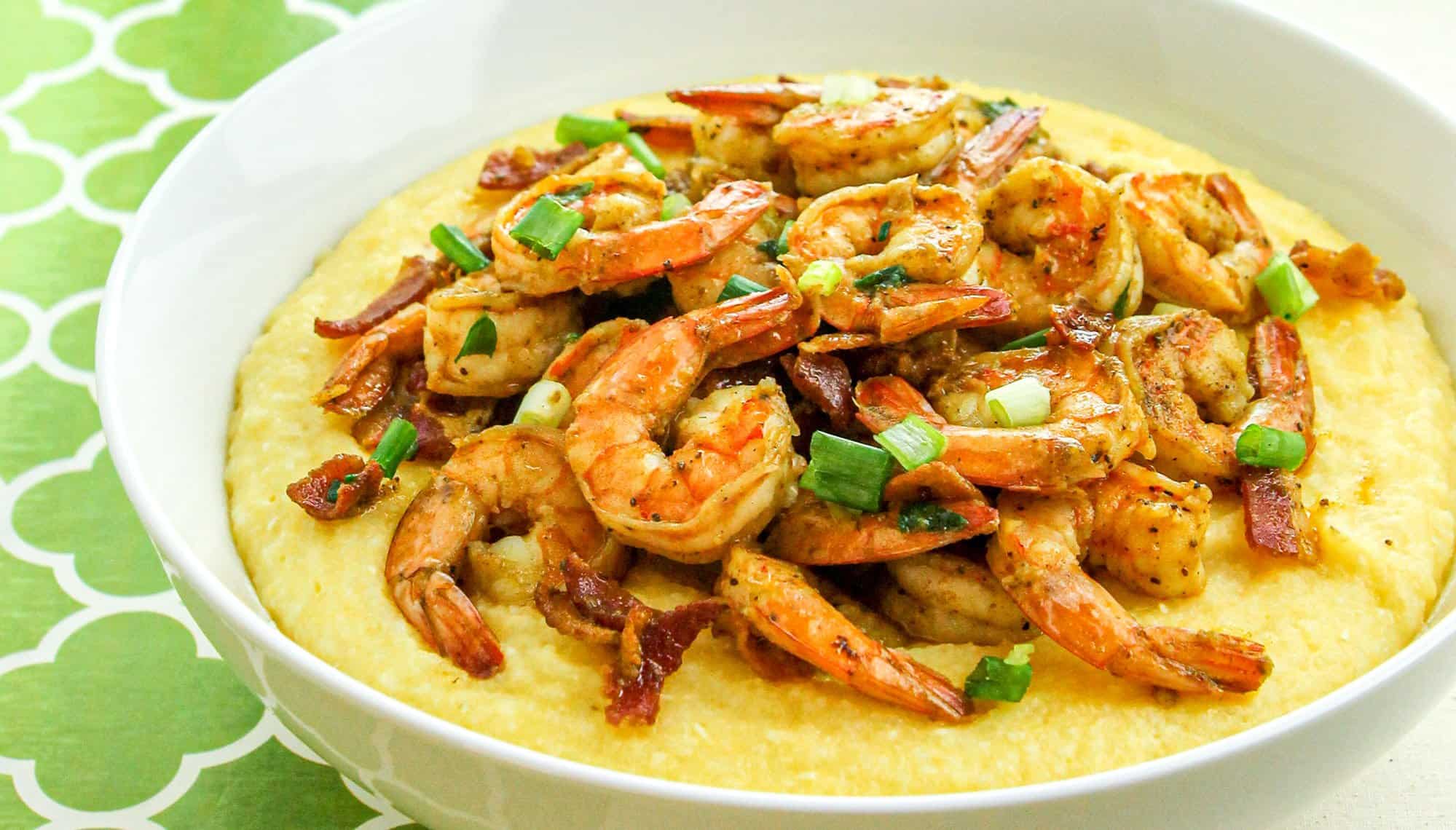 Smoked Bacon Shrimp and Stone-Ground Grits