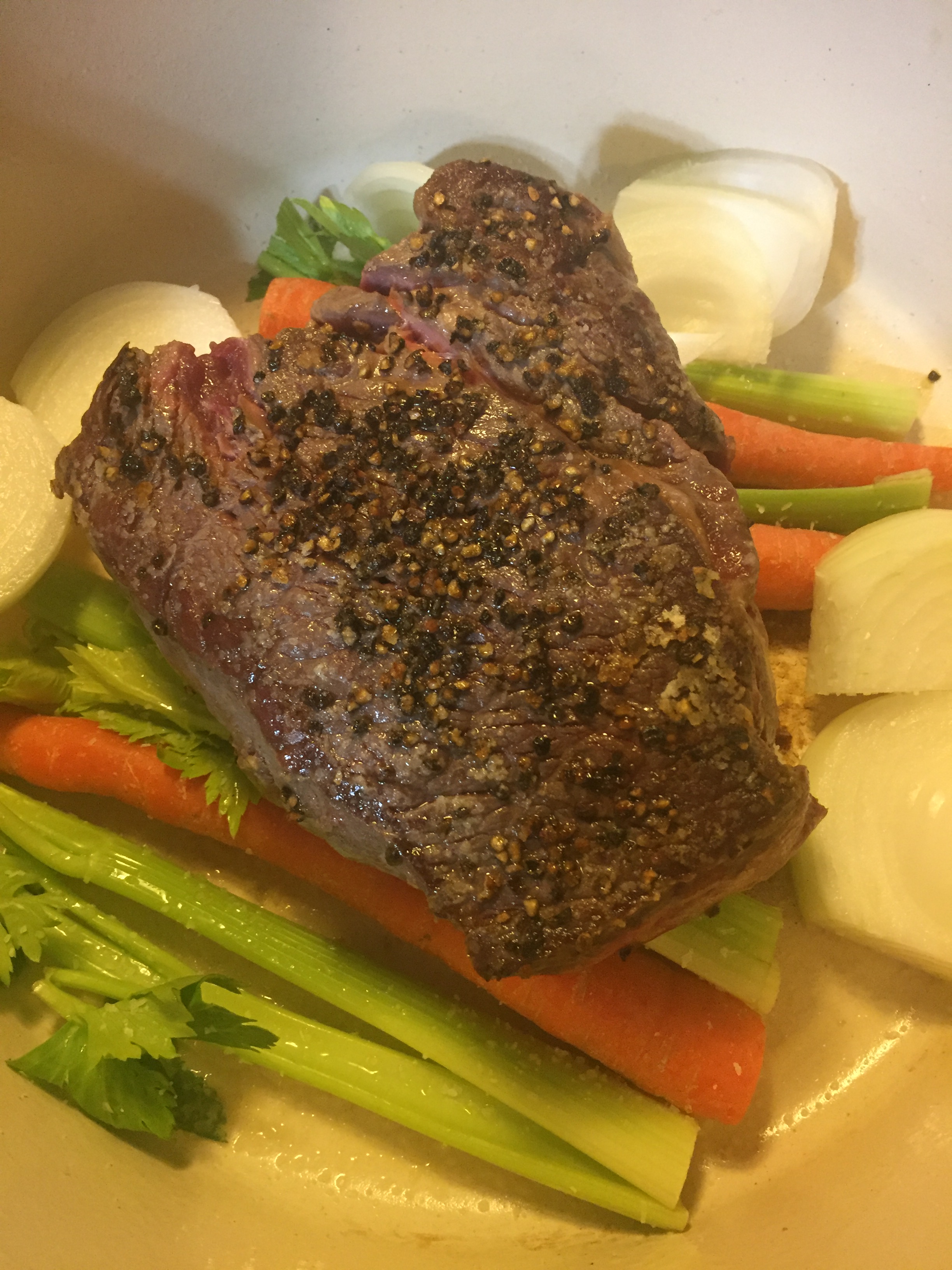 Slow-Cooked Beef Chuck Roast with Onion Tomato Gravy