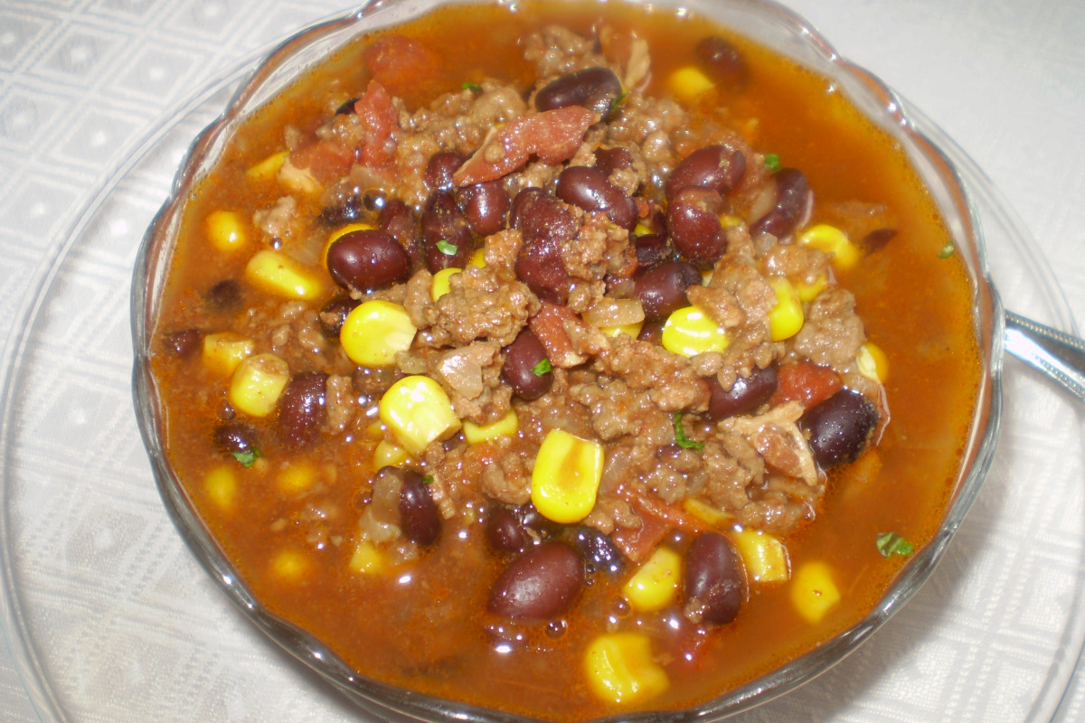 Slow-Simmered Black Bean Soup with Corn