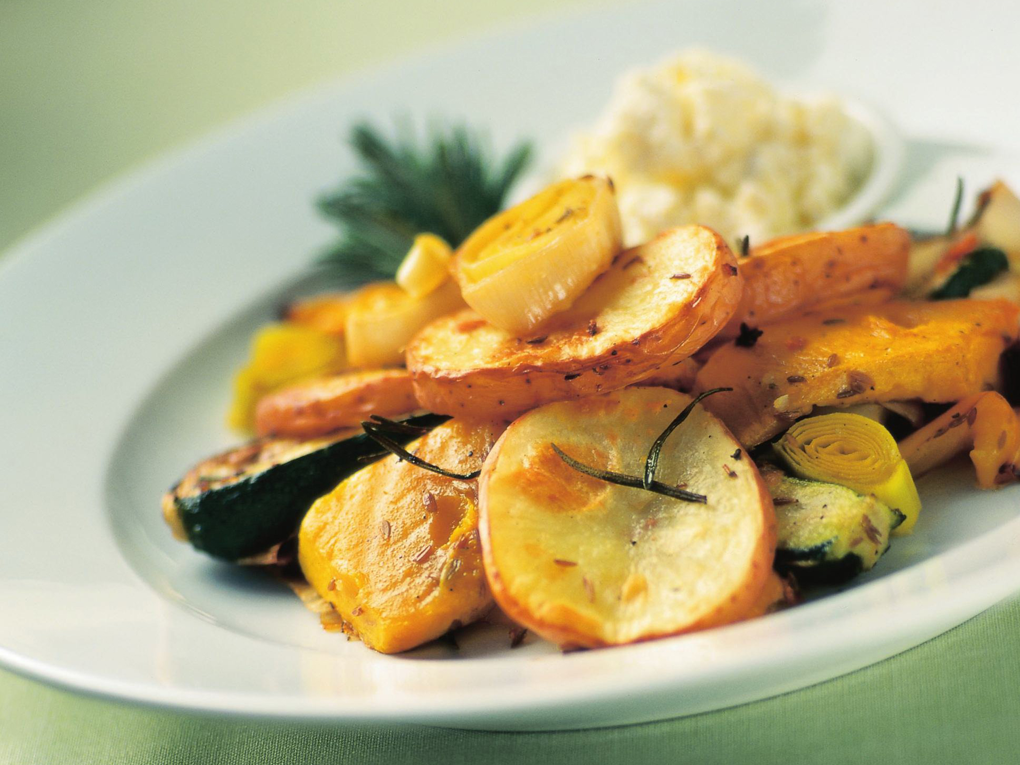 Sautéed Mixed Vegetables with Garlic and Rosemary