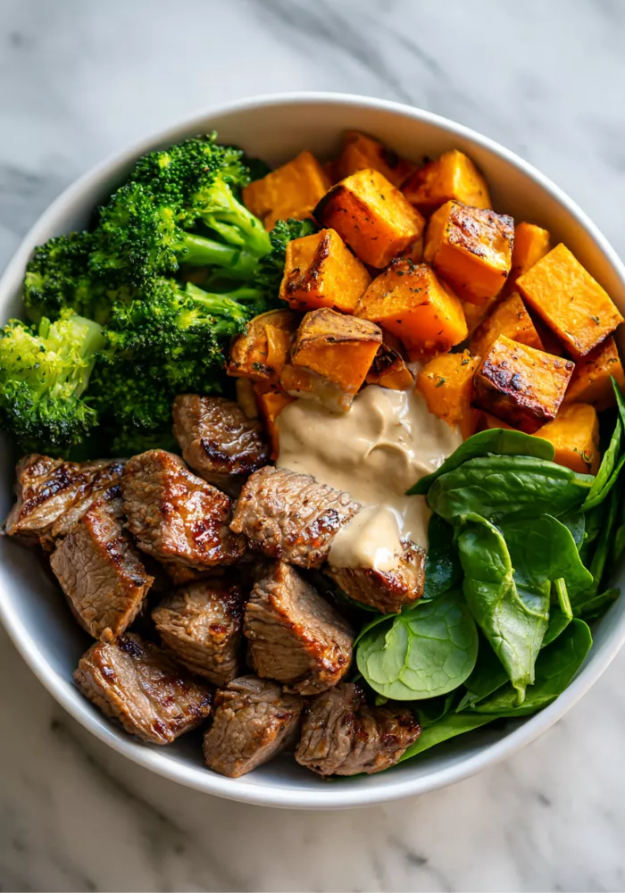 Slow-Cooked Beef and Sweet Potato Power Bowl