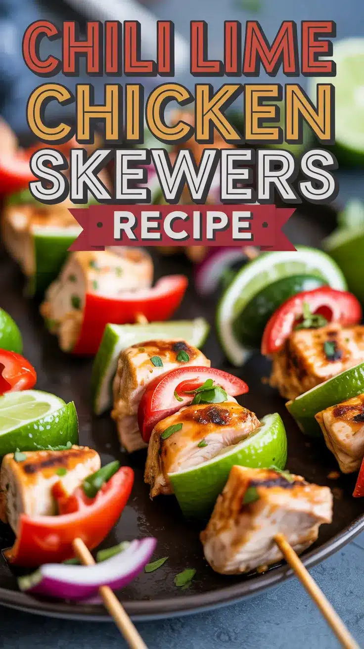 Chili-Lime Chicken Skewers with Pineapple Salsa