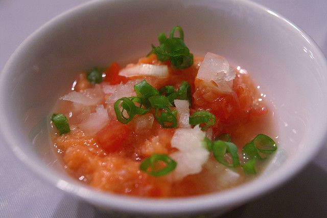 Lomi Lomi Salmon with Toasted Macadamia Nuts