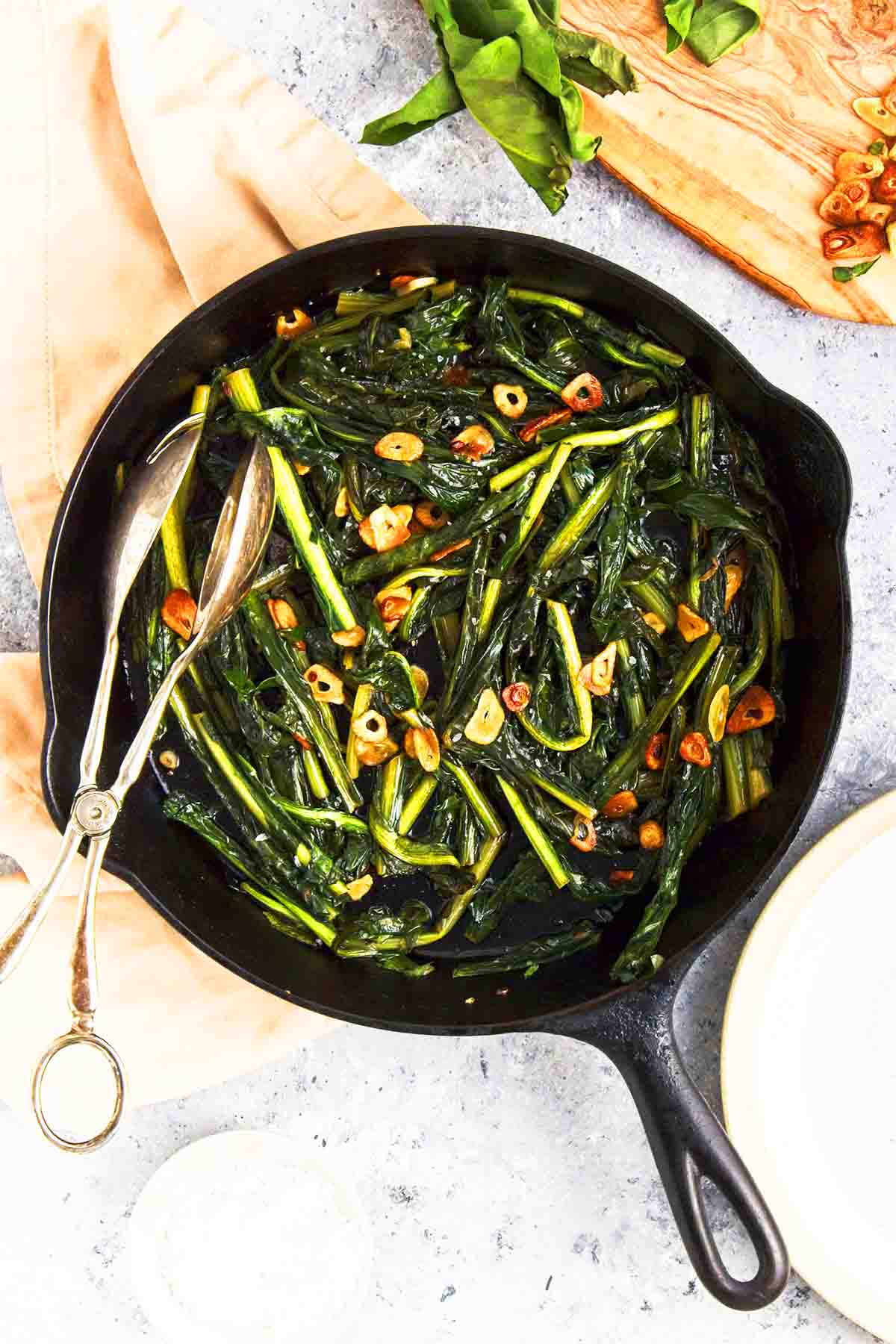 Sautéed Dandelion Greens with Garlic and Lemon