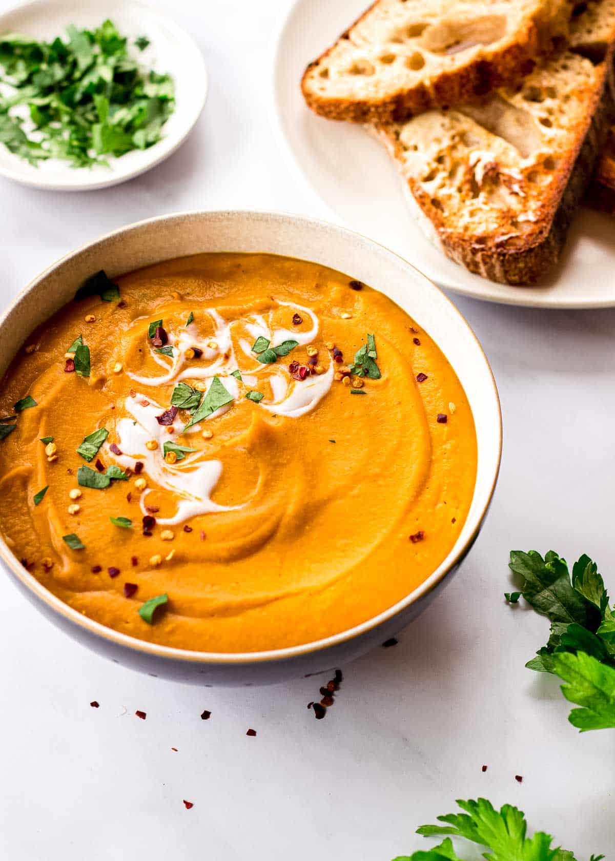 Lentil-Carrot Soup with Smoked Paprika