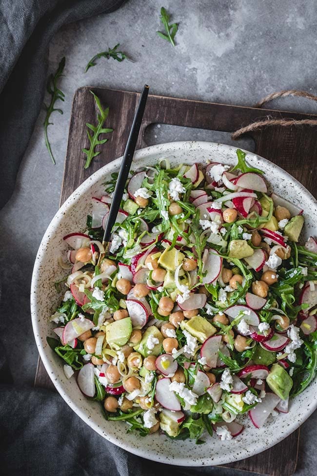 Avocado-Egg Salad with Radish and Dill