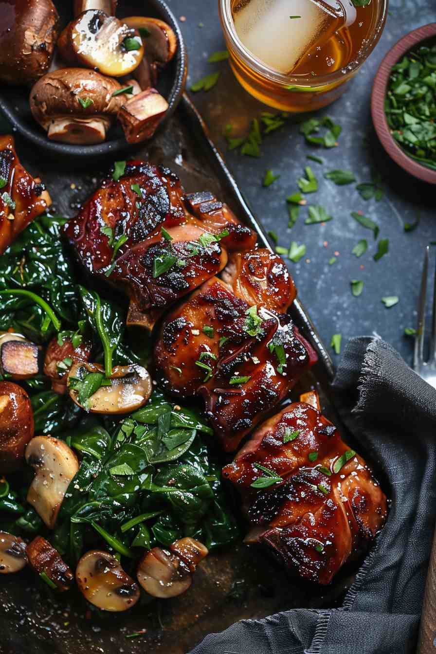 Western Michigan Apple Cider Glazed Pork Chops
