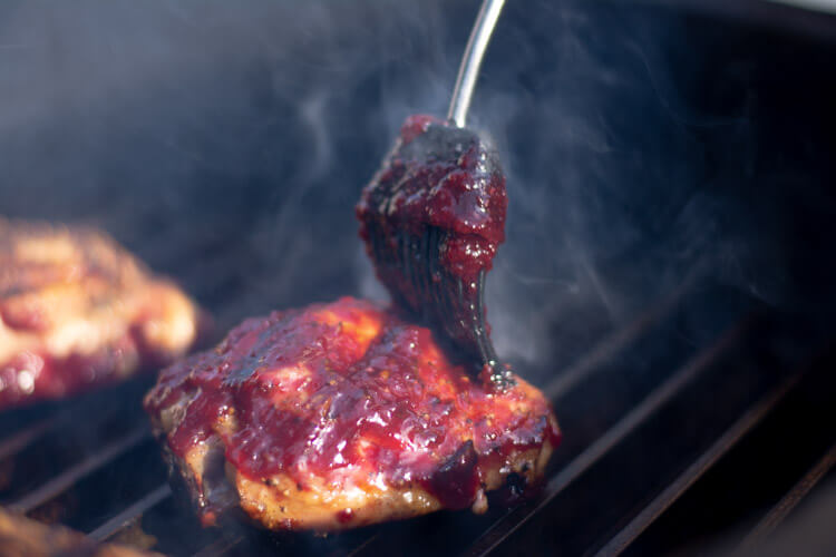 Fire-Kissed Grilled Chicken with Smoked Cherry Tomato Glaze