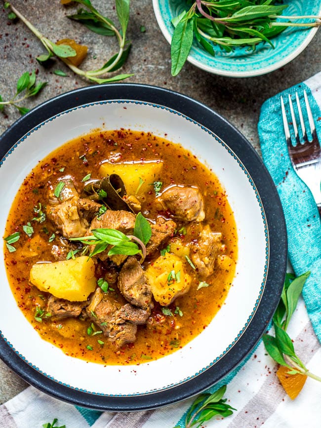 Stovetop Lamb and Potato Stew with Fresh Dill