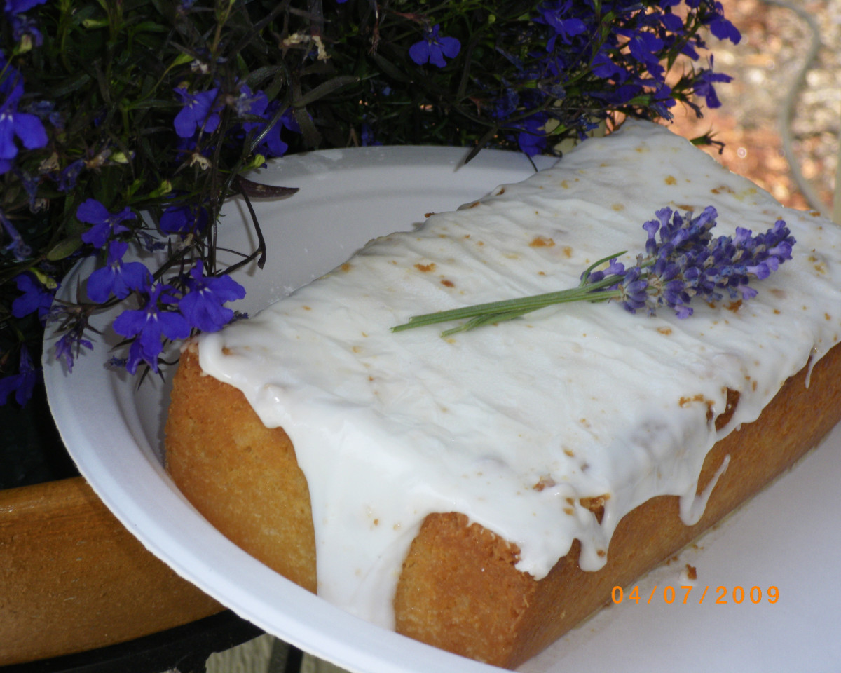 Authentic Lemon Lavender Cake