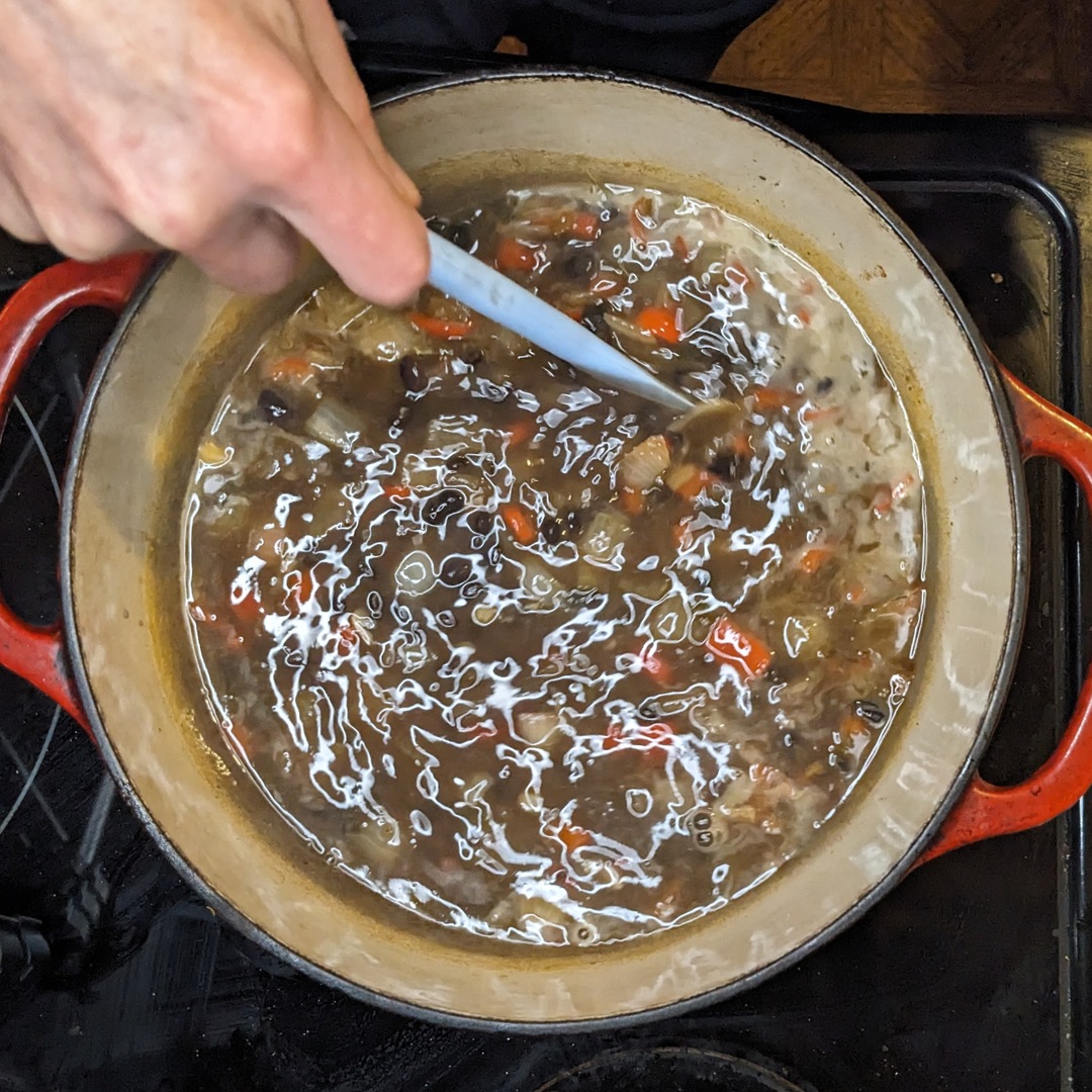 One-Pot Black Bean and Corn Soup