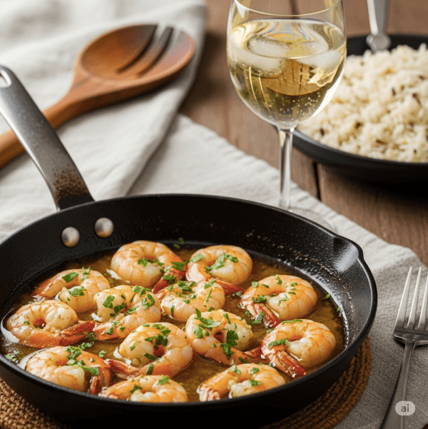 One-Pan Lemon-Garlic Shrimp with Zucchini
