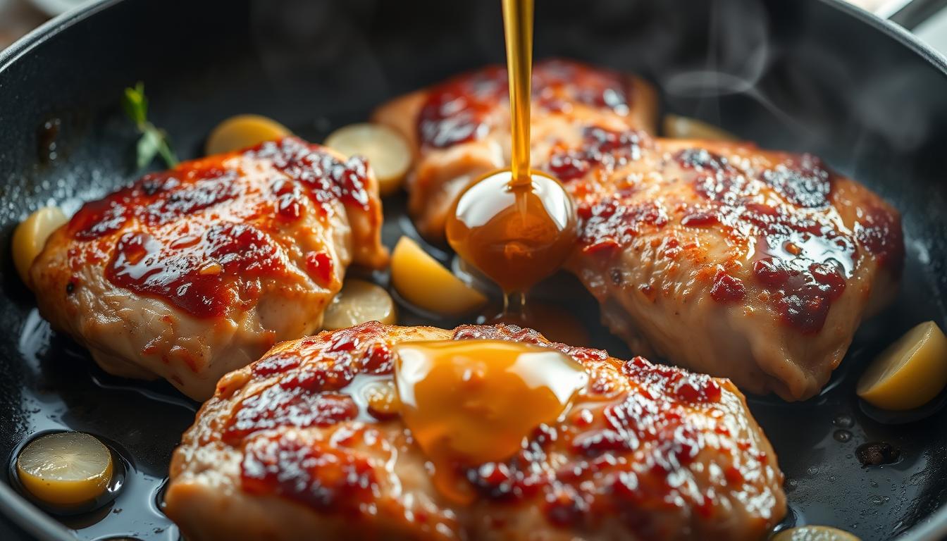 Sear-Grilled Chicken Thighs with Garlic