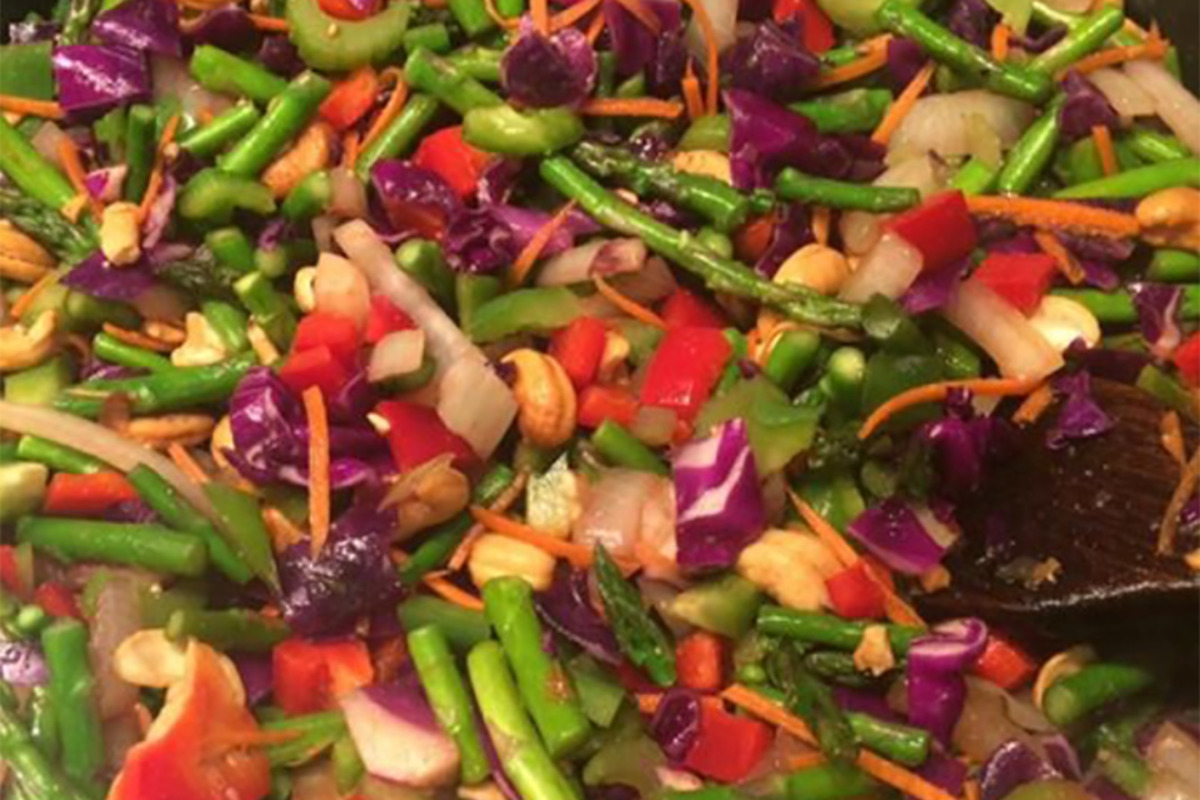 Stir-Fried Rainbow Vegetable Medley
