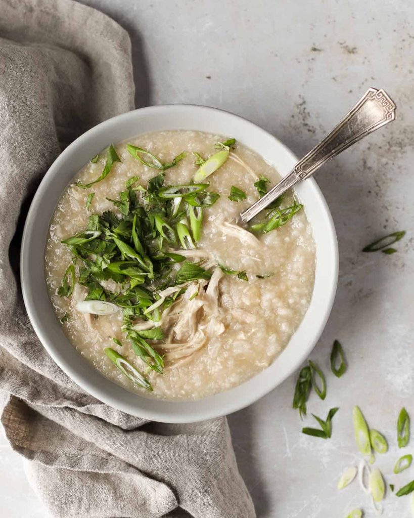Lime and Herb Chicken Rice Congee
