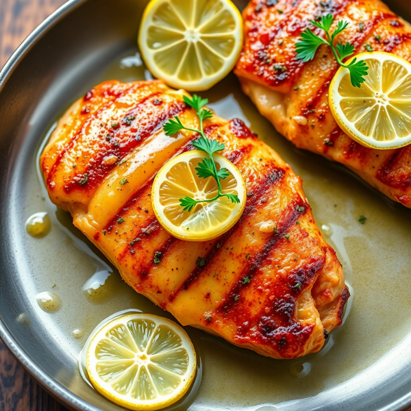 Lemon-Garlic Chicken with Herb Infusion