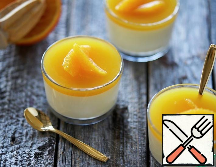 Orange-Aperol Panna Cotta