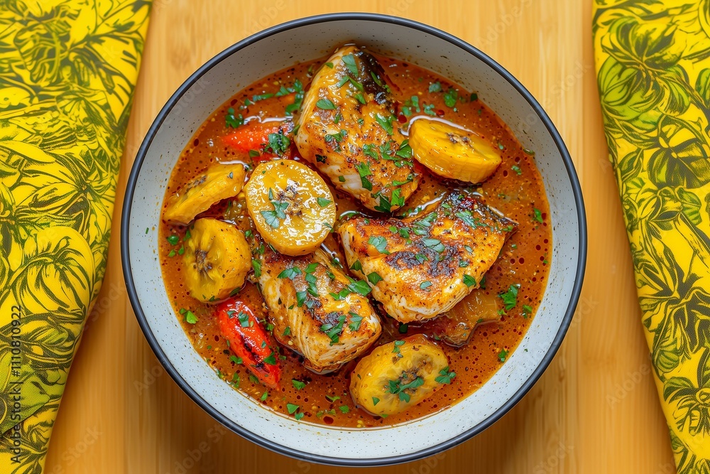 Palm Oil Fish Stew with Tomatoes and Scotch Bonnet Peppers